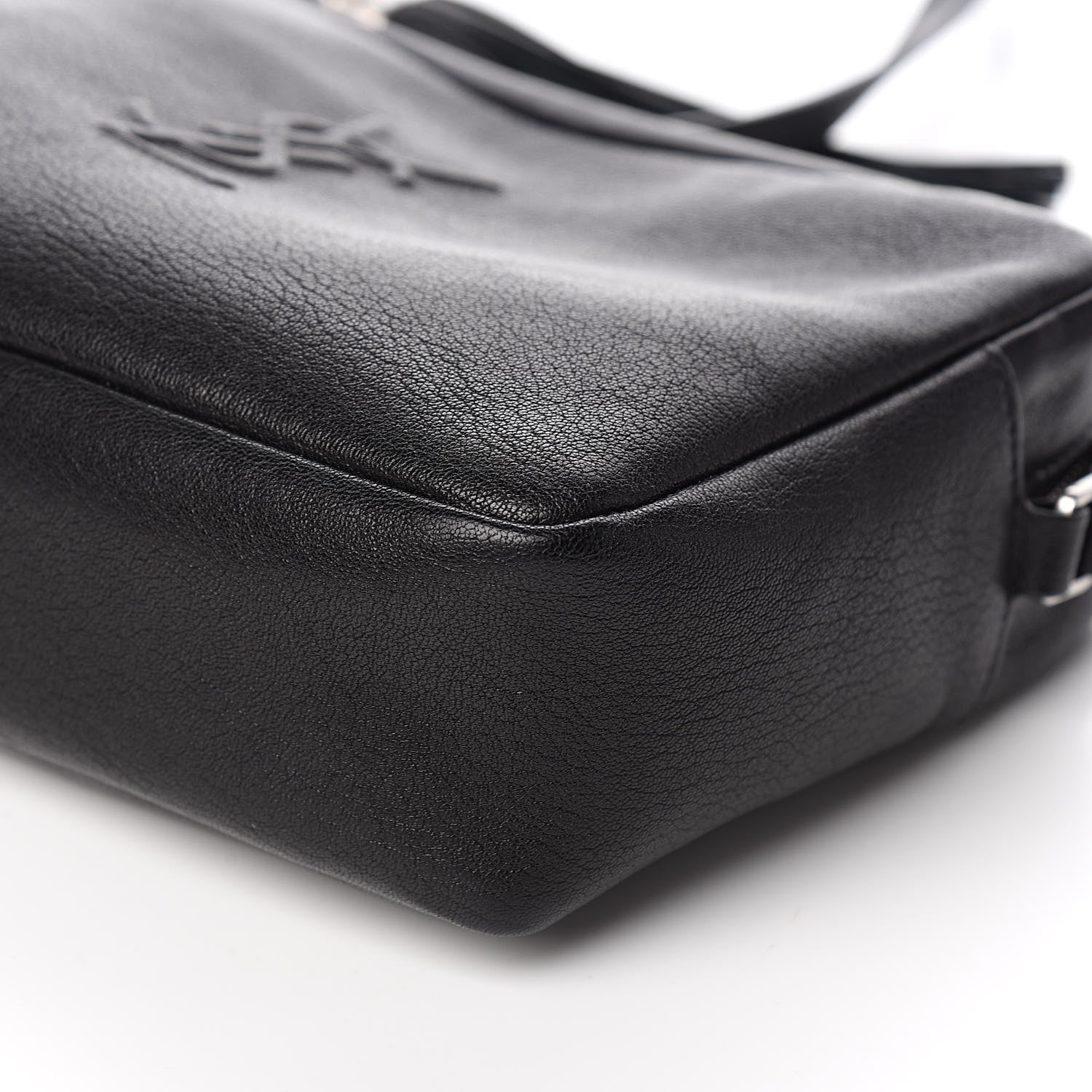 Saint Laurent Lambskin Monogram Small Lou Camera Bag Black 9 of 10