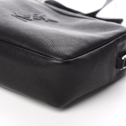Saint Laurent Lambskin Monogram Small Lou Camera Bag Black 9 of 10