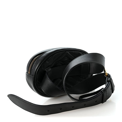 Gucci Calfskin Matelasse GG Marmont Belt Bag 85 34 Black 2 of 11