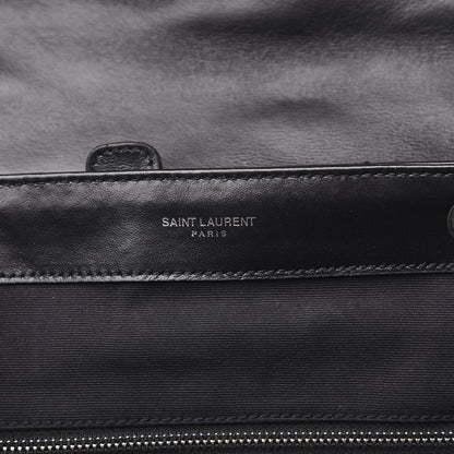 Saint Laurent Calfskin Y Quilted Monogram Medium Loulou Backpack Black 6 of 11