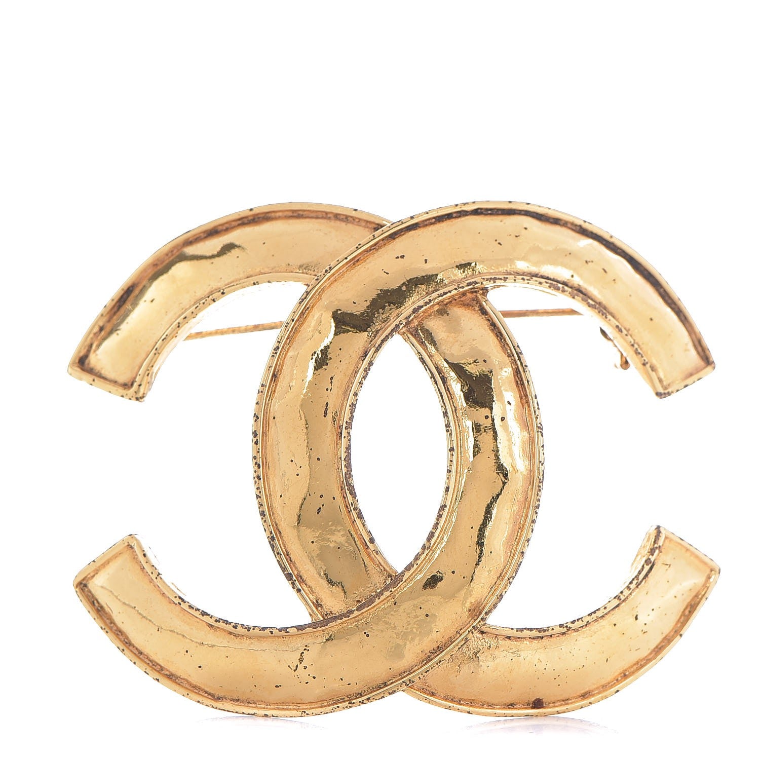 Chanel CC Large Brooch Gold 1 of 5
