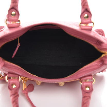 Balenciaga Agneau Giant 12 Gold Hardware Mini City Rose Hortensia 6 of 8