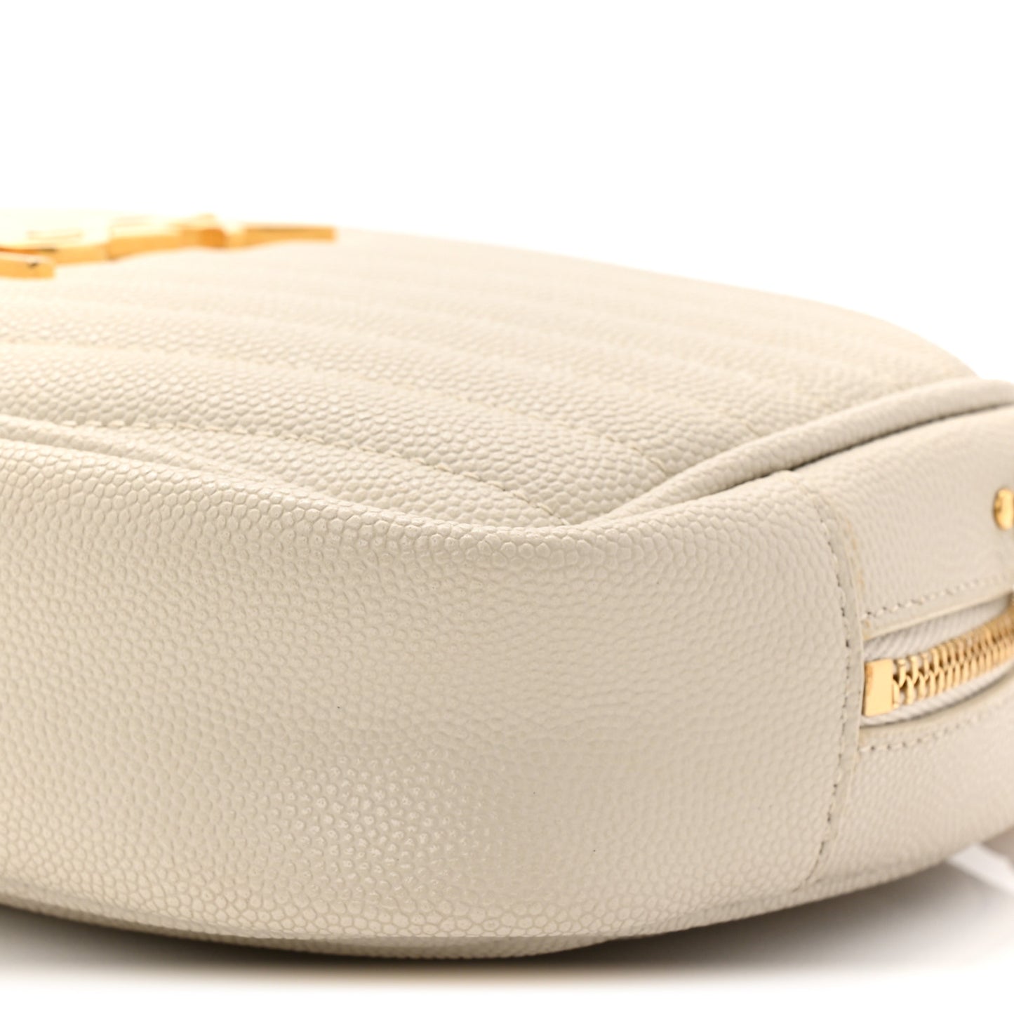 Grain De Poudre Matelasse Monogram Mini Lou Camera Bag Crema Soft
