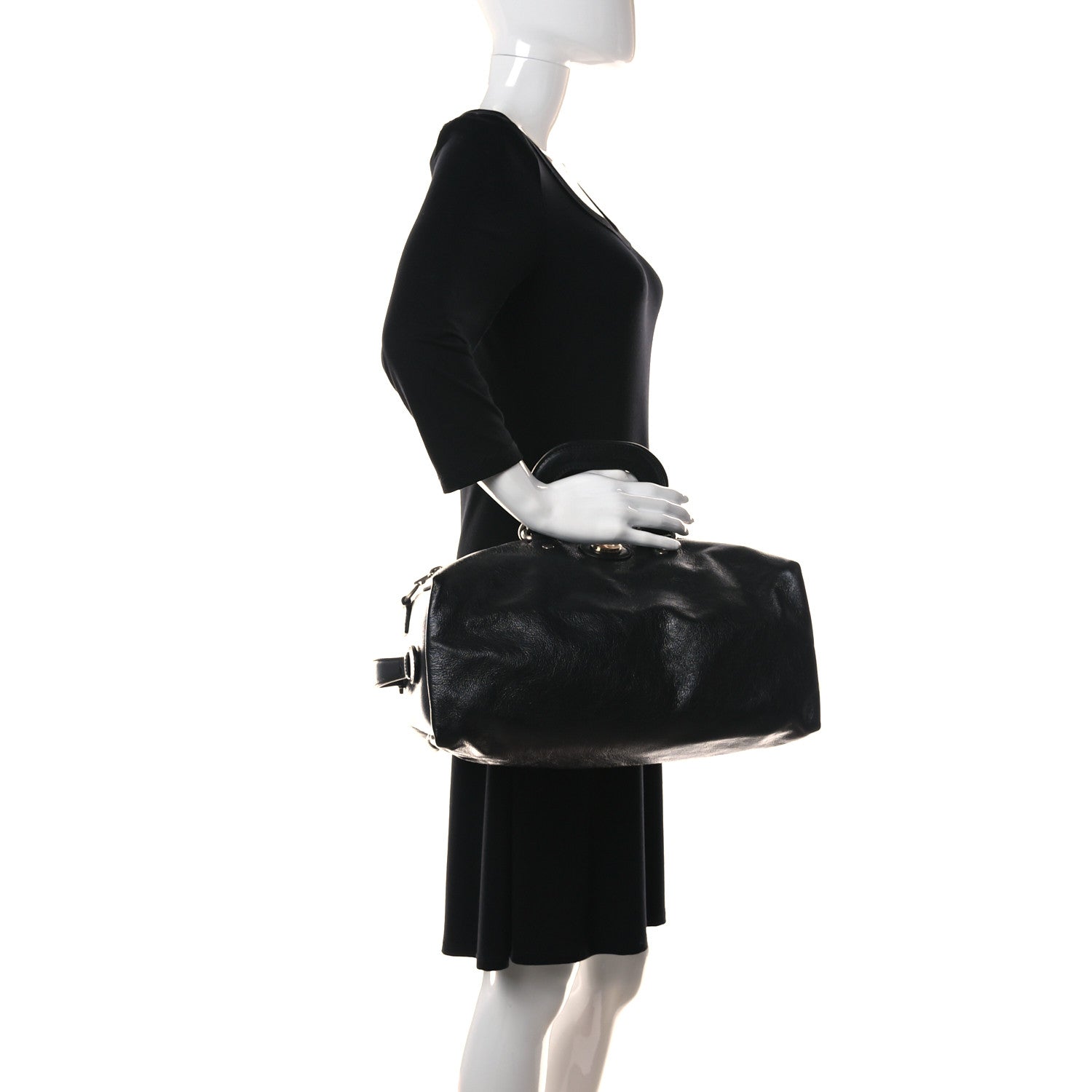Gucci Fluffy Calfskin Morpheus Convertible Backpack Black 4 of 16