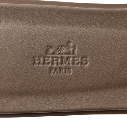 Hermes Box Calfskin Oran Sandals 41 Beige Mastic 8 of 9