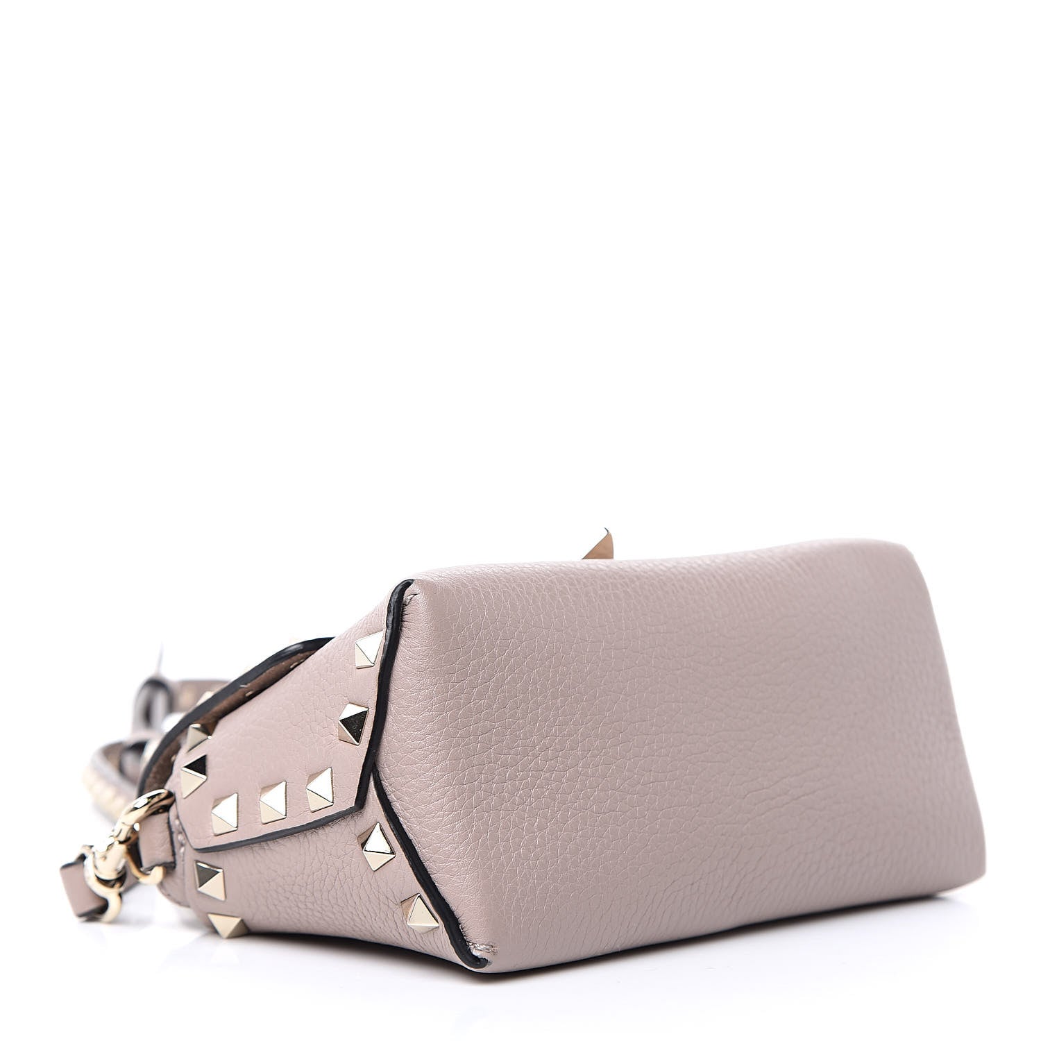 Valentino Garavani Pebbled Calfskin Mini Rockstud Crossbody Bag Poudre 4 of 13