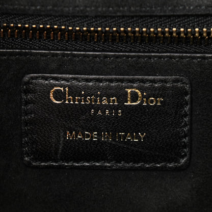 Christian Dior Lambskin Cannage Large Dioraddict Flap Bag Black 6 of 9