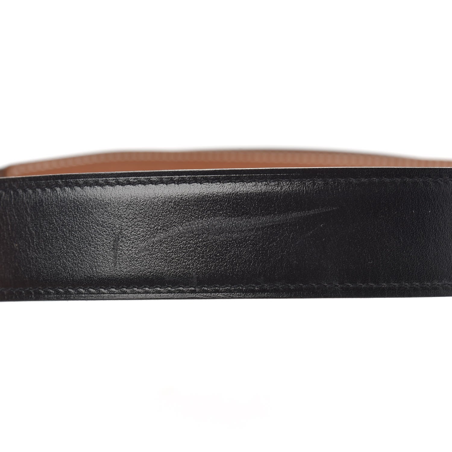 Hermes Box Togo 32mm Guilloche H Belt 80 Black Gold 6 of 7