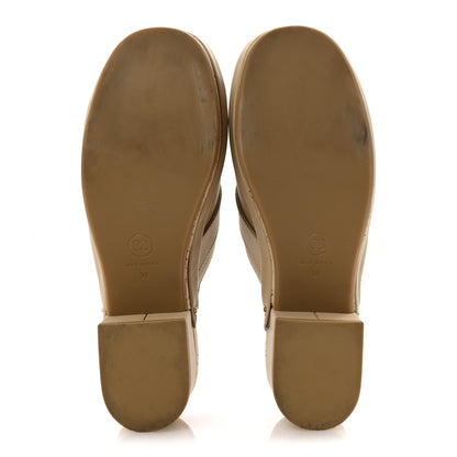 Chanel Calfskin CC Turn Lock Clogs 38 Beige 6 of 9