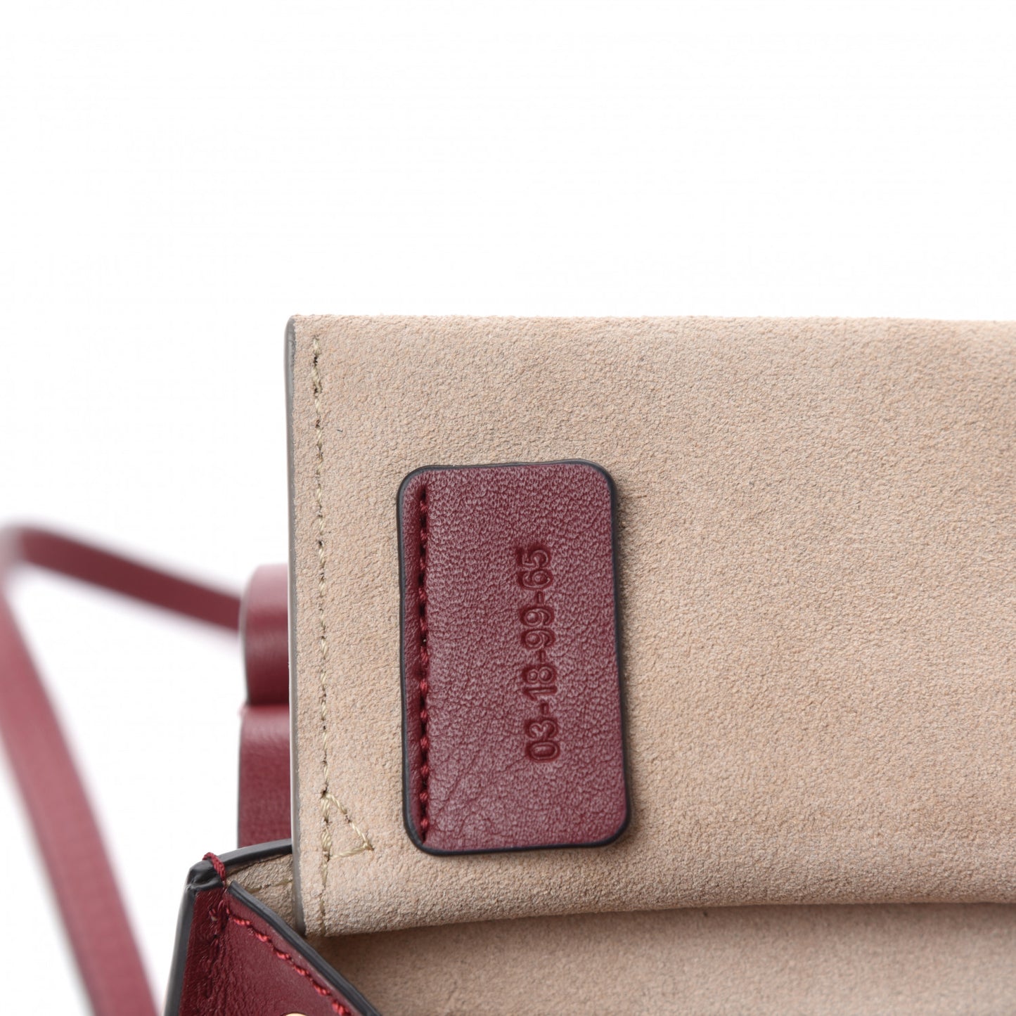 Calfskin Floral Print Mini Faye Bracelet Bag Plum Purple