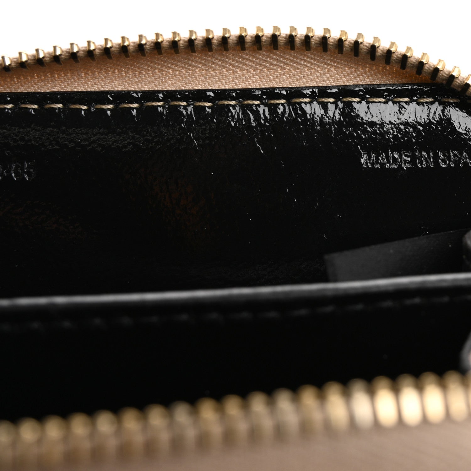 Chloe Shiny Grained Calfskin Banana Zipped Coin Purse Boyish Brown 7 of 10
