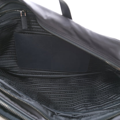 Prada Tessuto Nylon Saffiano Briefcase Navy 7 of 9