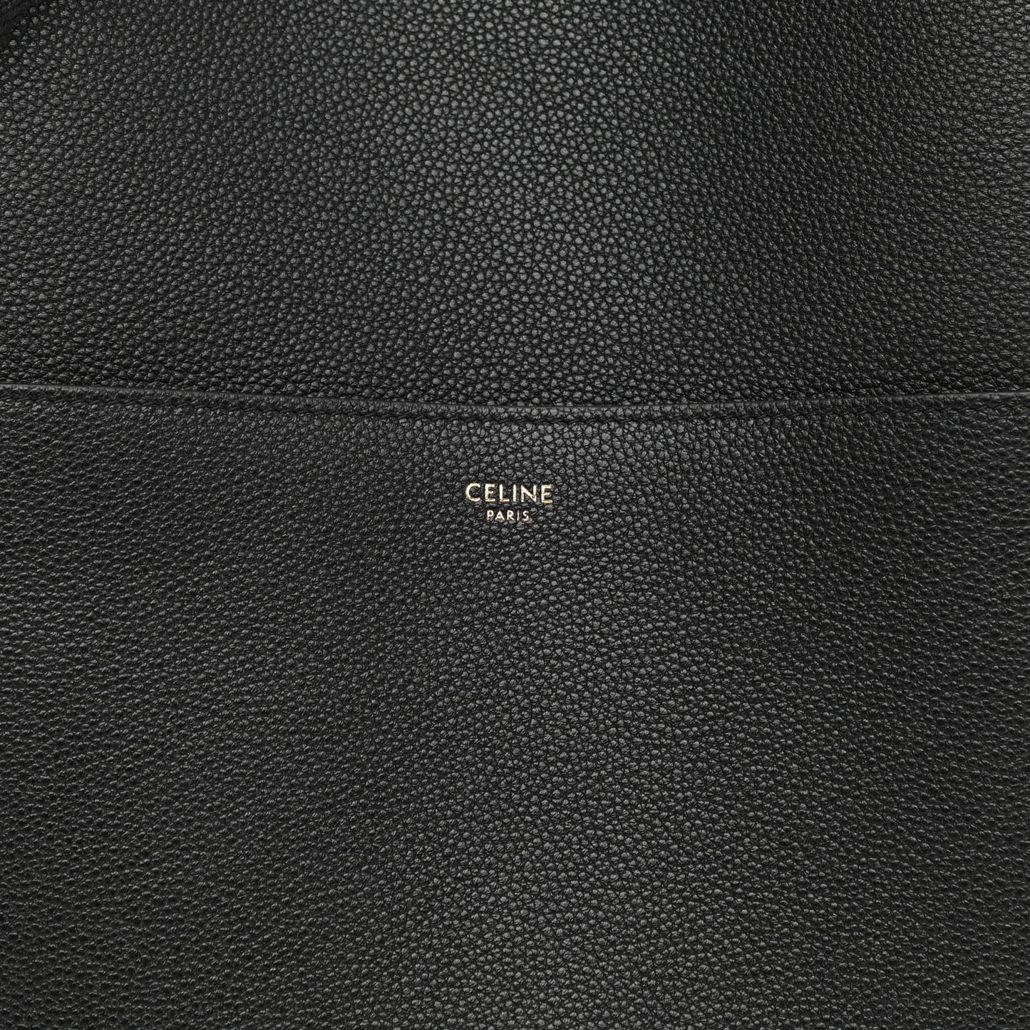 Soft Grained Calfskin Sangle Bucket Bag Black