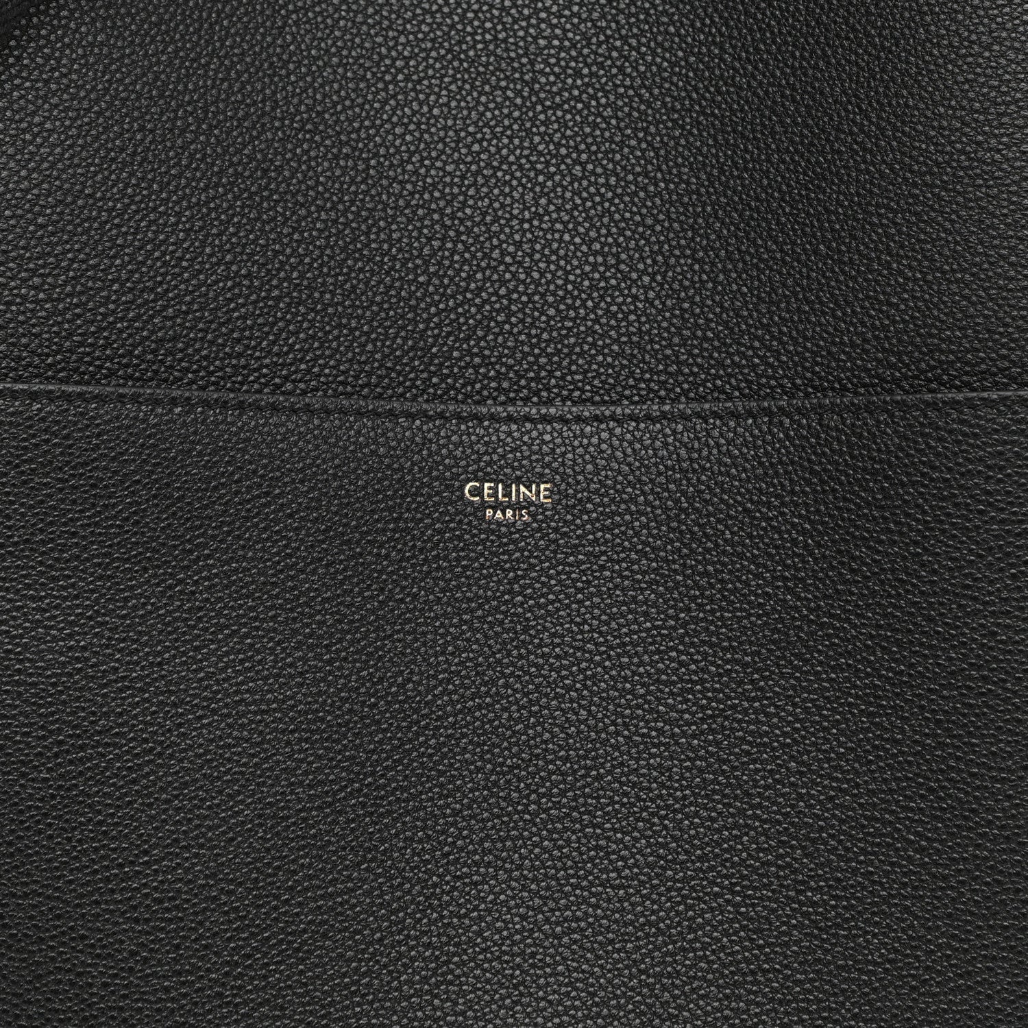 Celine Soft Grained Calfskin Sangle Bucket Bag Black 6 of 9