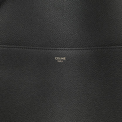 Celine Soft Grained Calfskin Sangle Bucket Bag Black 6 of 9