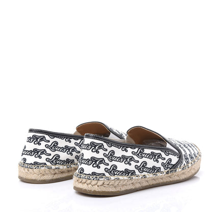 Louis Vuitton Canvas Mens Bidart Espadrilles 8 White Blue 4 of 8