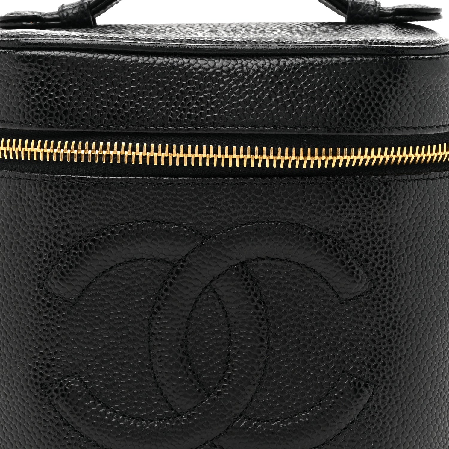 Chanel Caviar Cosmetic Vanity Bag Black 9 of 11