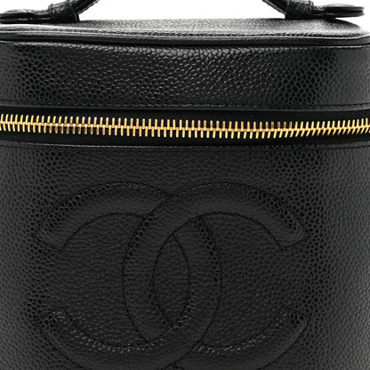 Chanel Caviar Cosmetic Vanity Bag Black 9 of 11
