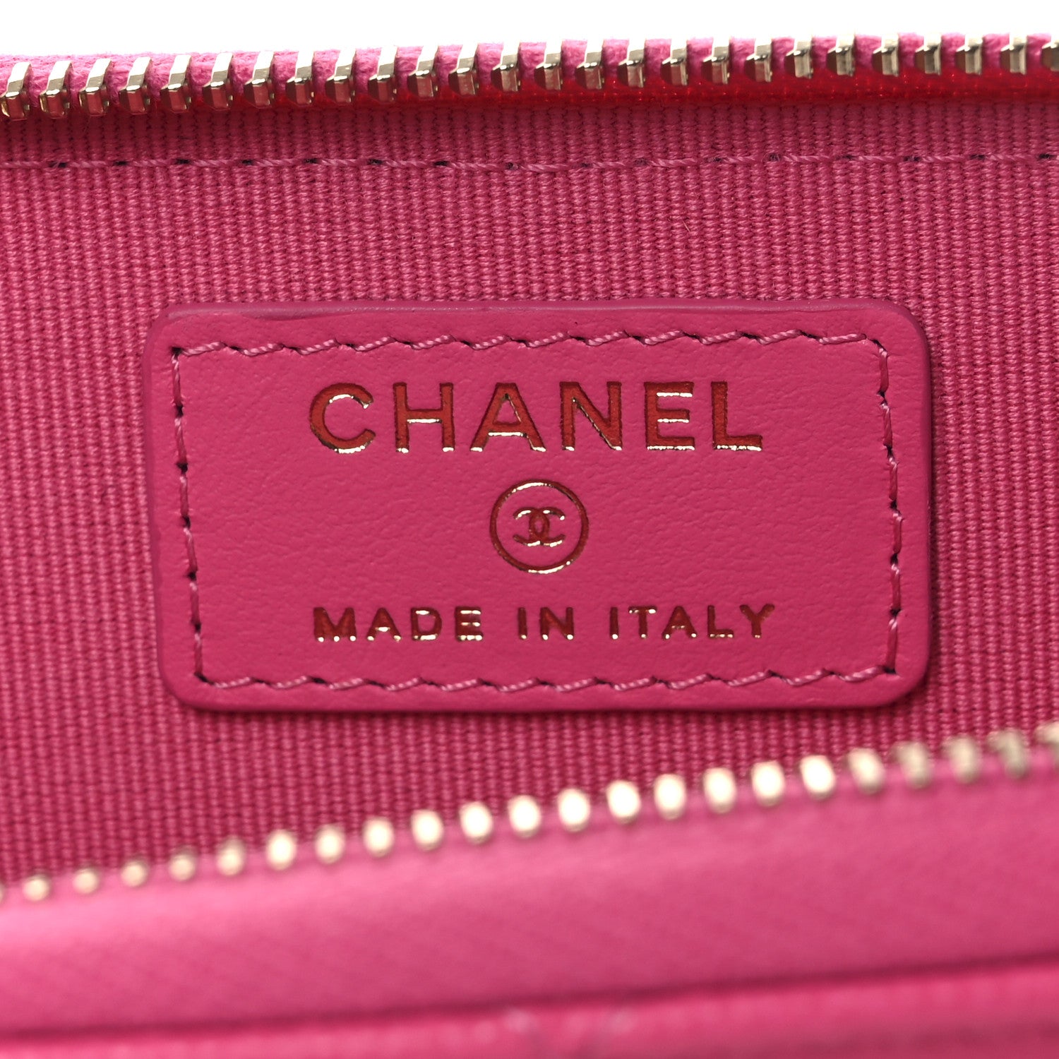 Chanel Caviar Quilted Zipped Key Holder Case Pink 6 of 8
