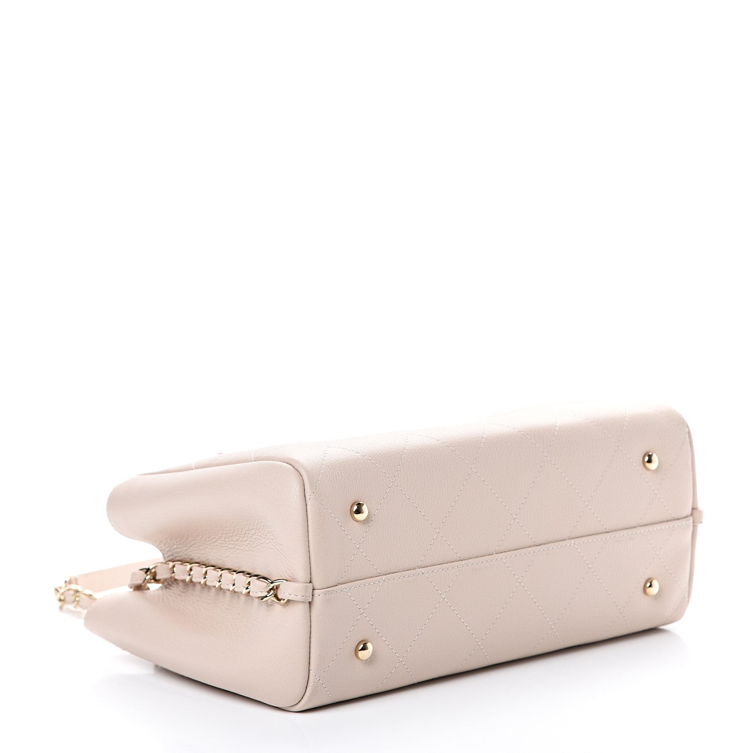Chanel Bullskin Stitch Small Shopping Tote Light Pink 3 of 11