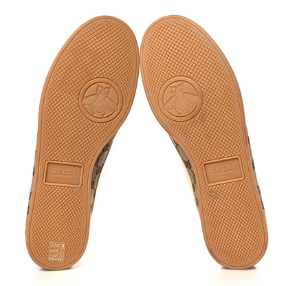 Gucci Suede Monogram Web Mens Falacer Sneakers 12 Nocciola Beige 5 of 9