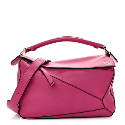 Loewe Calfskin Medium Puzzle Bag Fuchsia 1 of 10