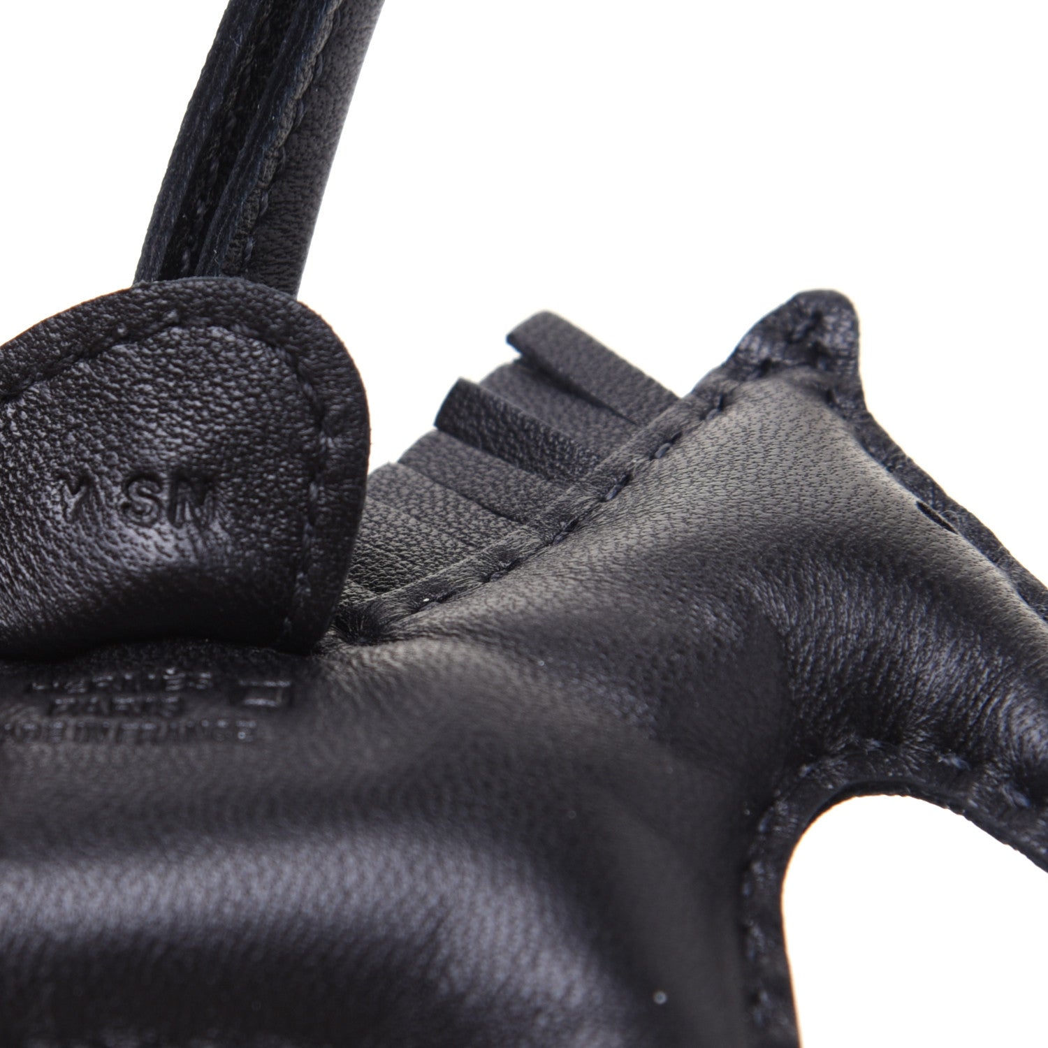 Hermes Milo Lambskin Matte Alligator Touch Grigri Rodeo Horse Bag Charm PM So Black 4 of 5