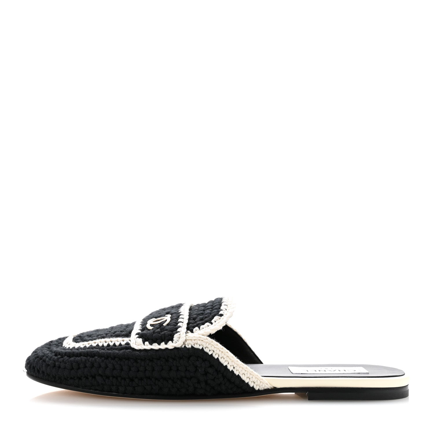Chanel Crochet CC Mules 41 Black Ivory 1910981 – FASHIONPHILE