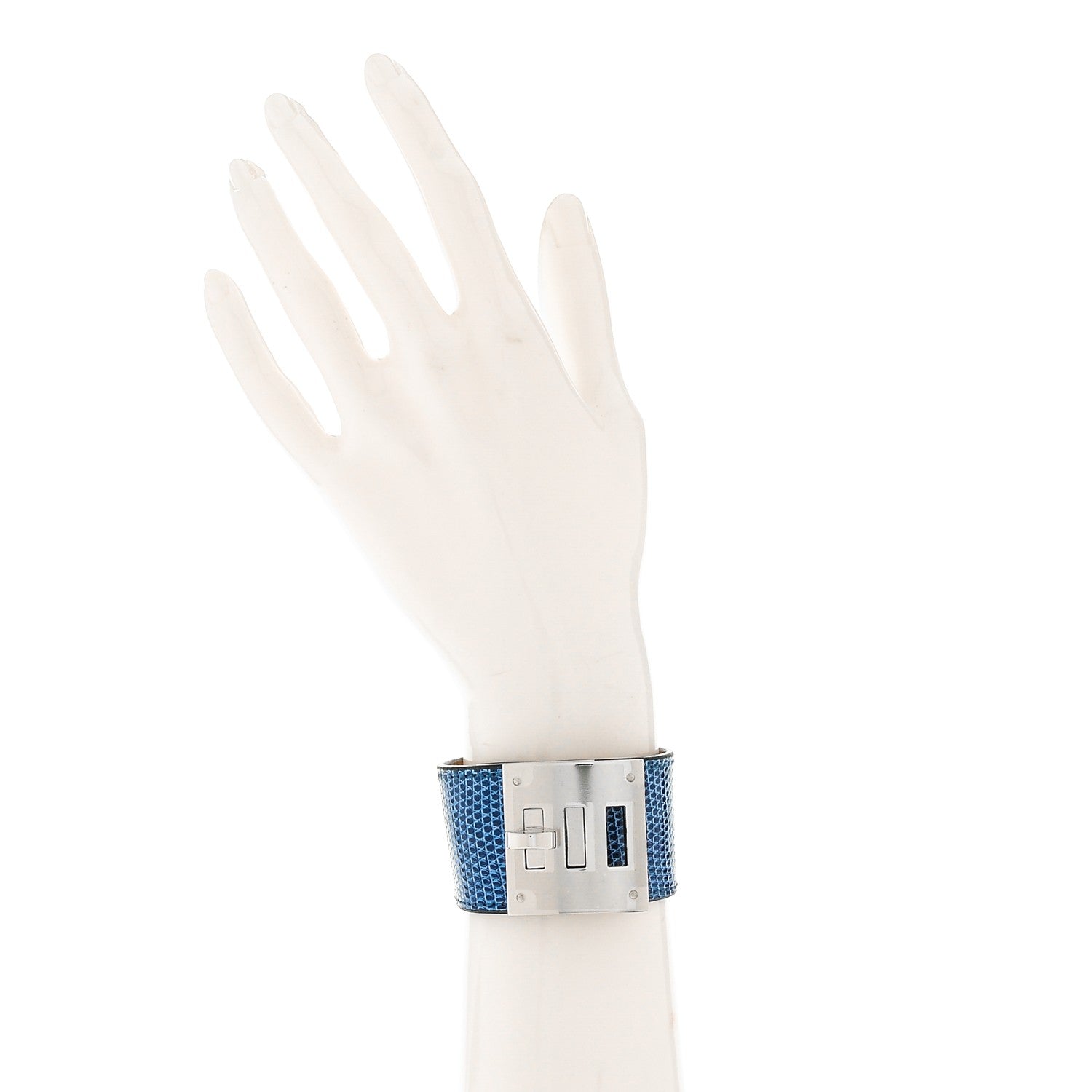 Hermes Lizard Kelly Dog Cuff Mykonos 2 of 5