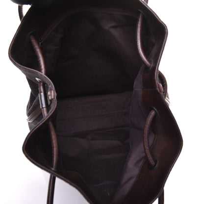 Gucci Denim Monogram Tote Dark Brown 5 of 8