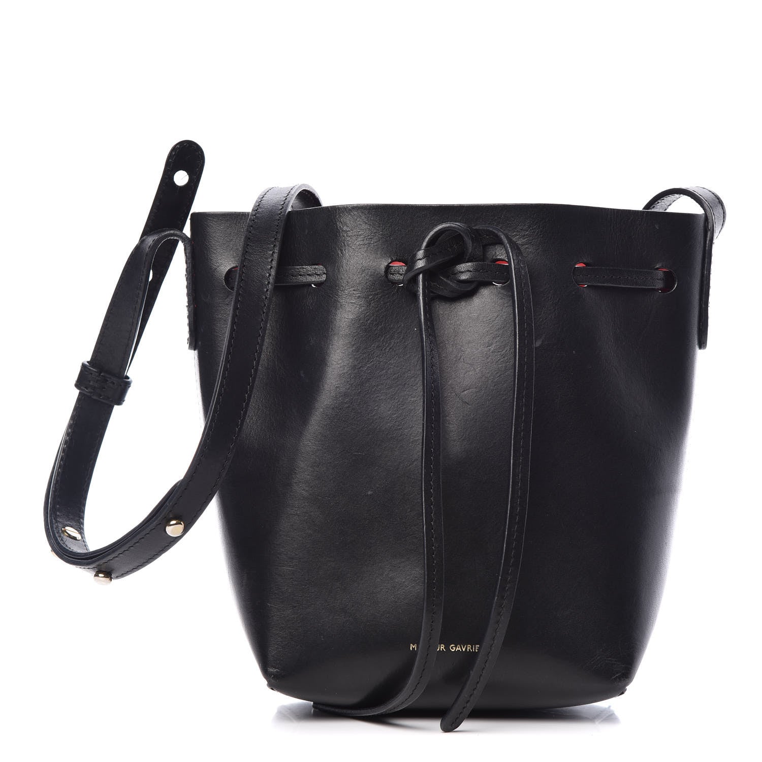 Mansur Gavriel Calfskin Mini Mini Bucket Bag Black Flamma 1 of 12