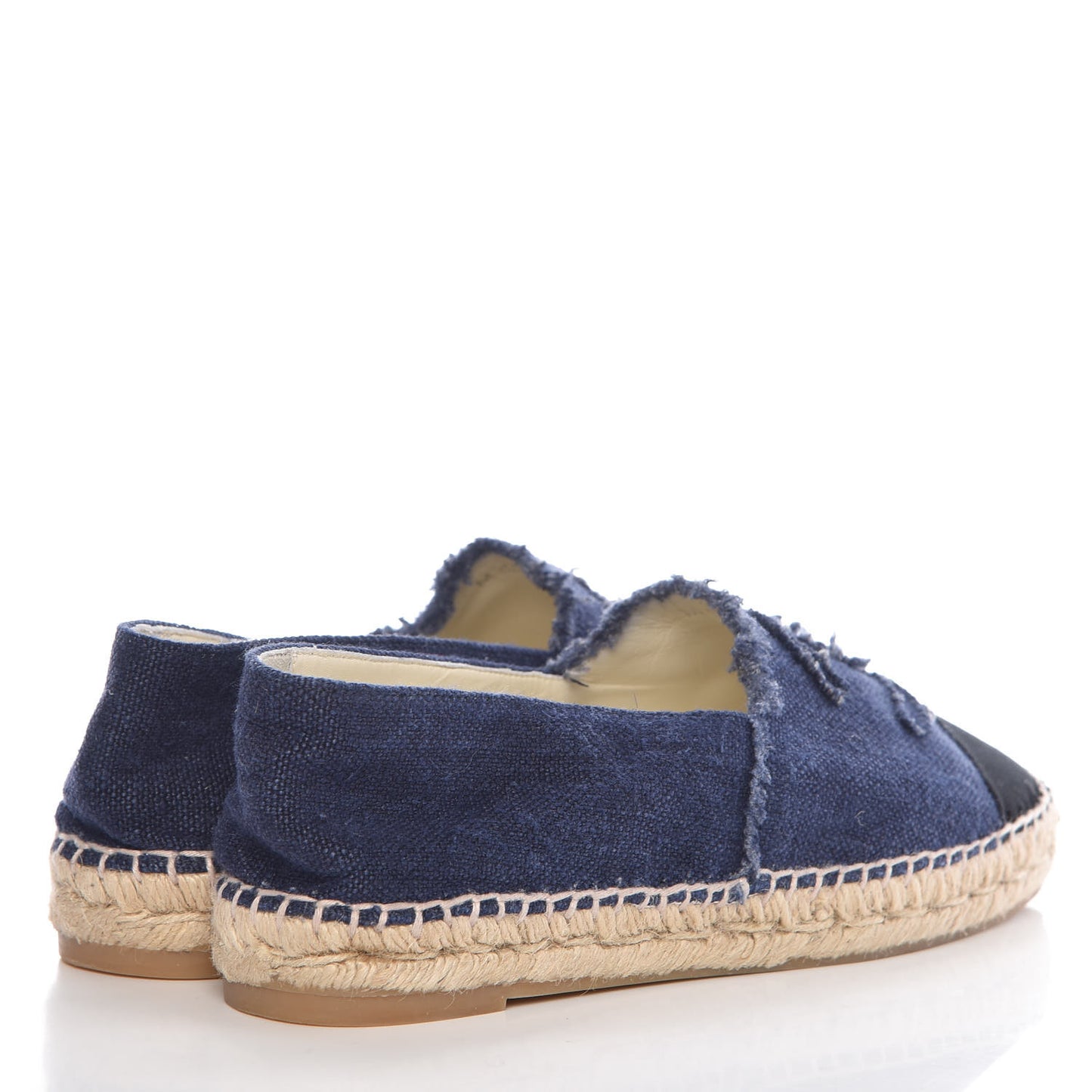 Denim Toile CC Espadrilles 39 Navy Black