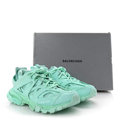 Balenciaga Rubber Mesh Fabric Monocolor Recycled Sole Womens Track Sneakers 40 Mint 13 of 13
