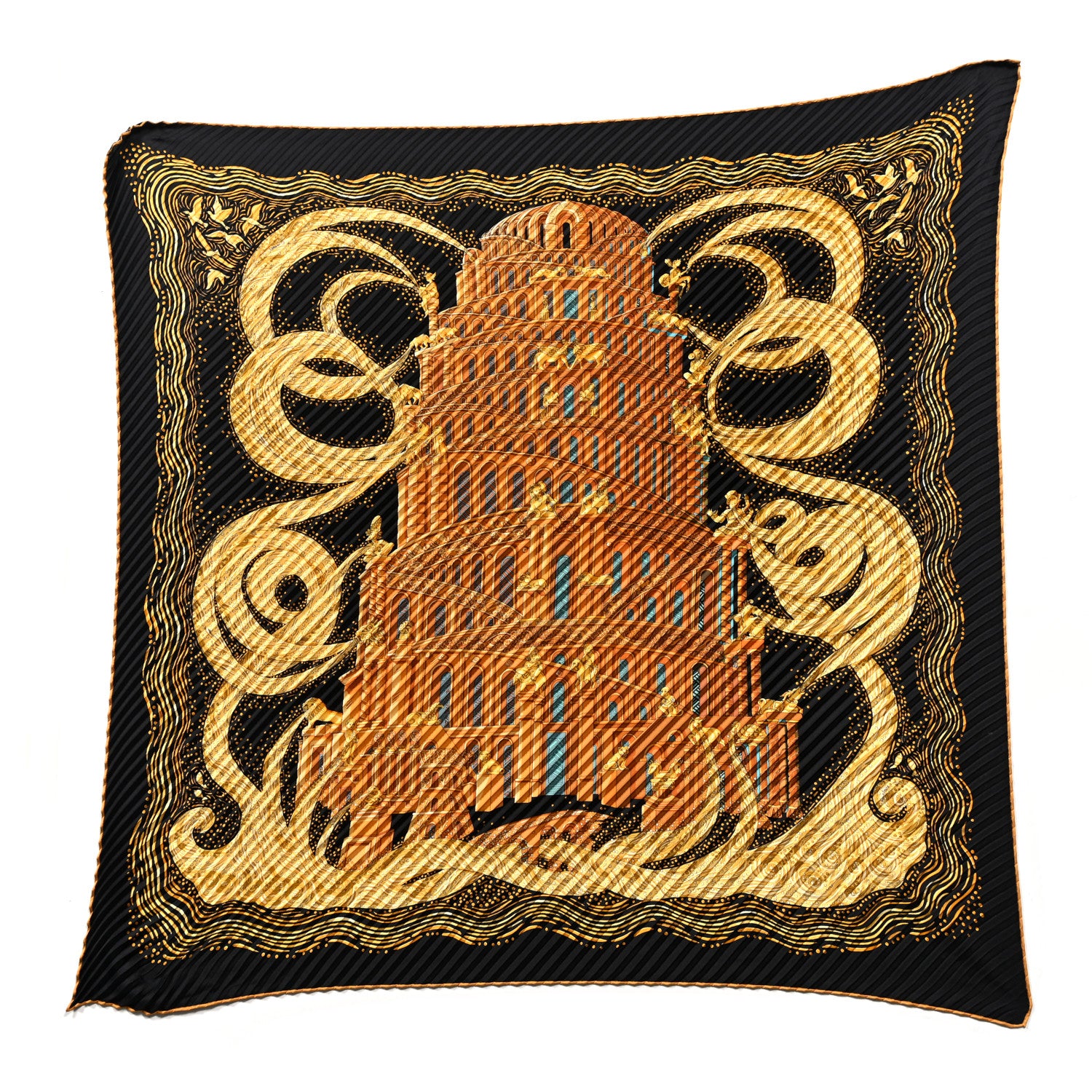 Hermes Silk Plisse Scarf 1 of 6