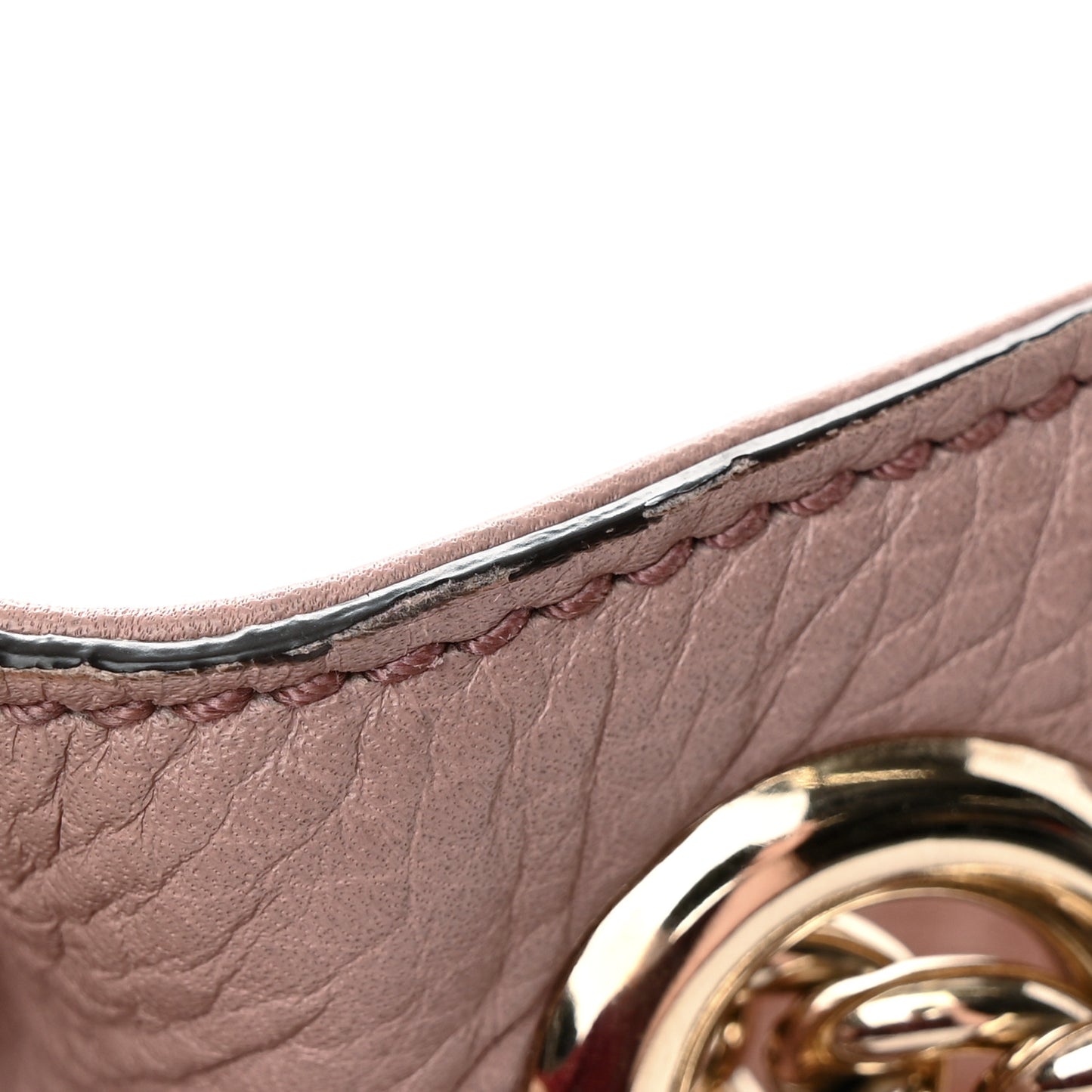 Pebbled Calfskin Medium Soho Chain Shoulder Bag Dark Cipria