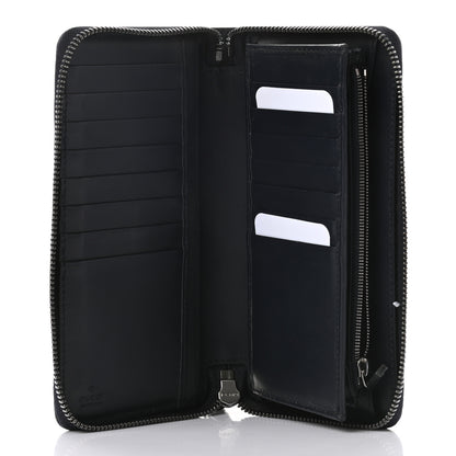 Gucci Guccissima Signature Zip Around Organizer Wallet Blue 5 of 7