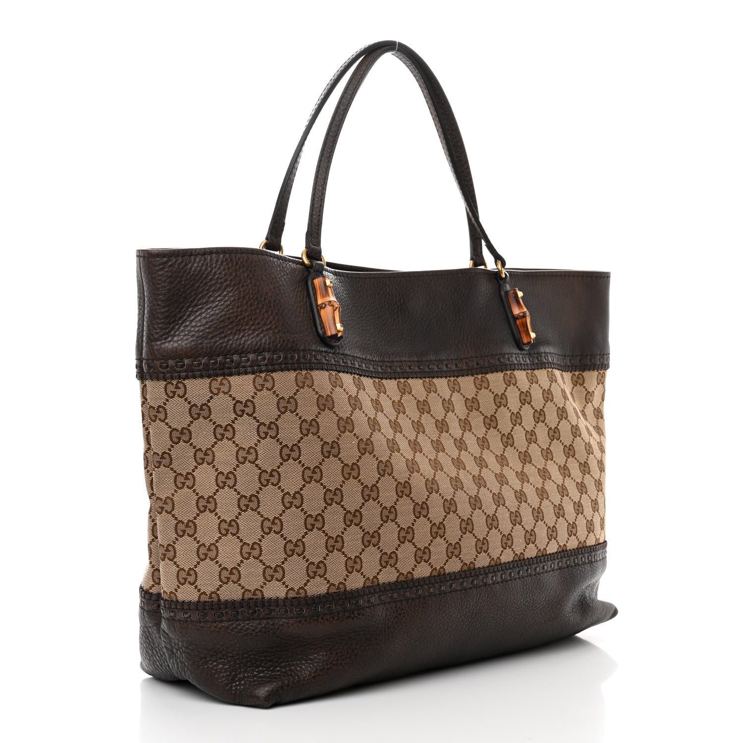 Gucci Monogram Medium Laidback Crafty Tote Dark Brown 3 of 15