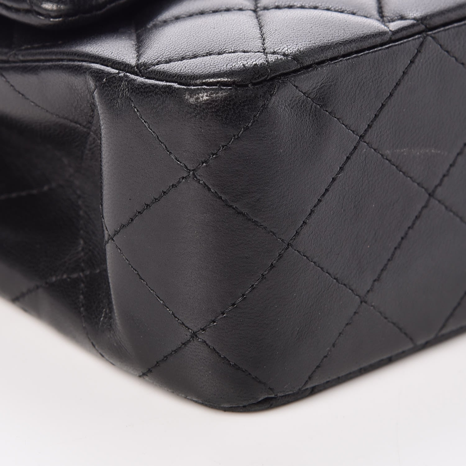 Chanel Lambskin Quilted Medium Double Flap Black 8 of 13