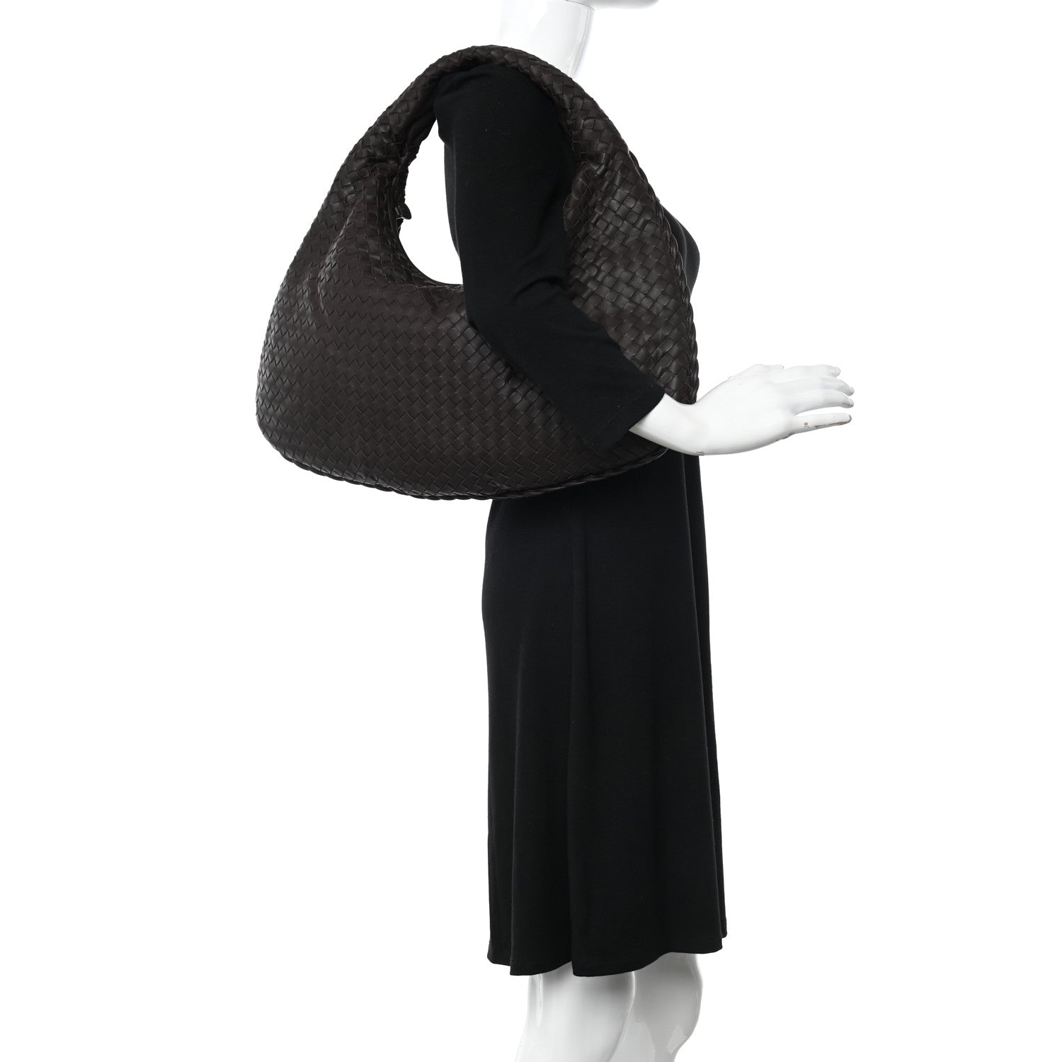 Bottega Veneta Nappa Intrecciato Large Veneta Hobo Ebano 2 of 9