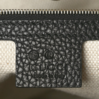 Gucci Pebbled Calfskin Medium Soho Chain Shoulder Bag Black 6 of 10