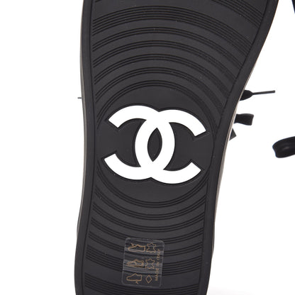 Chanel Calfskin High Top CC Sneakers 39 Black 8 of 11