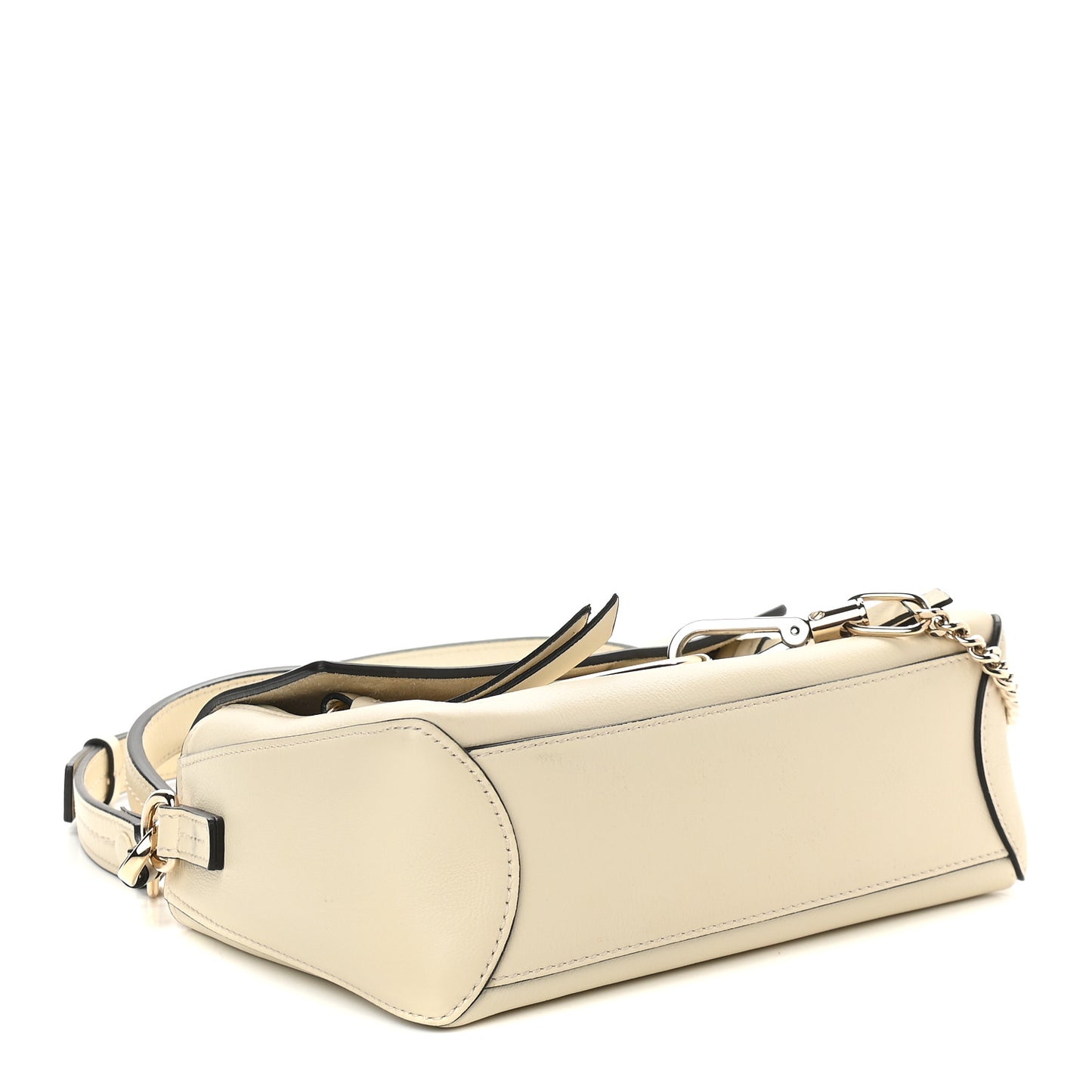 Calfskin Mini Faye Day Shoulder Bag Off White
