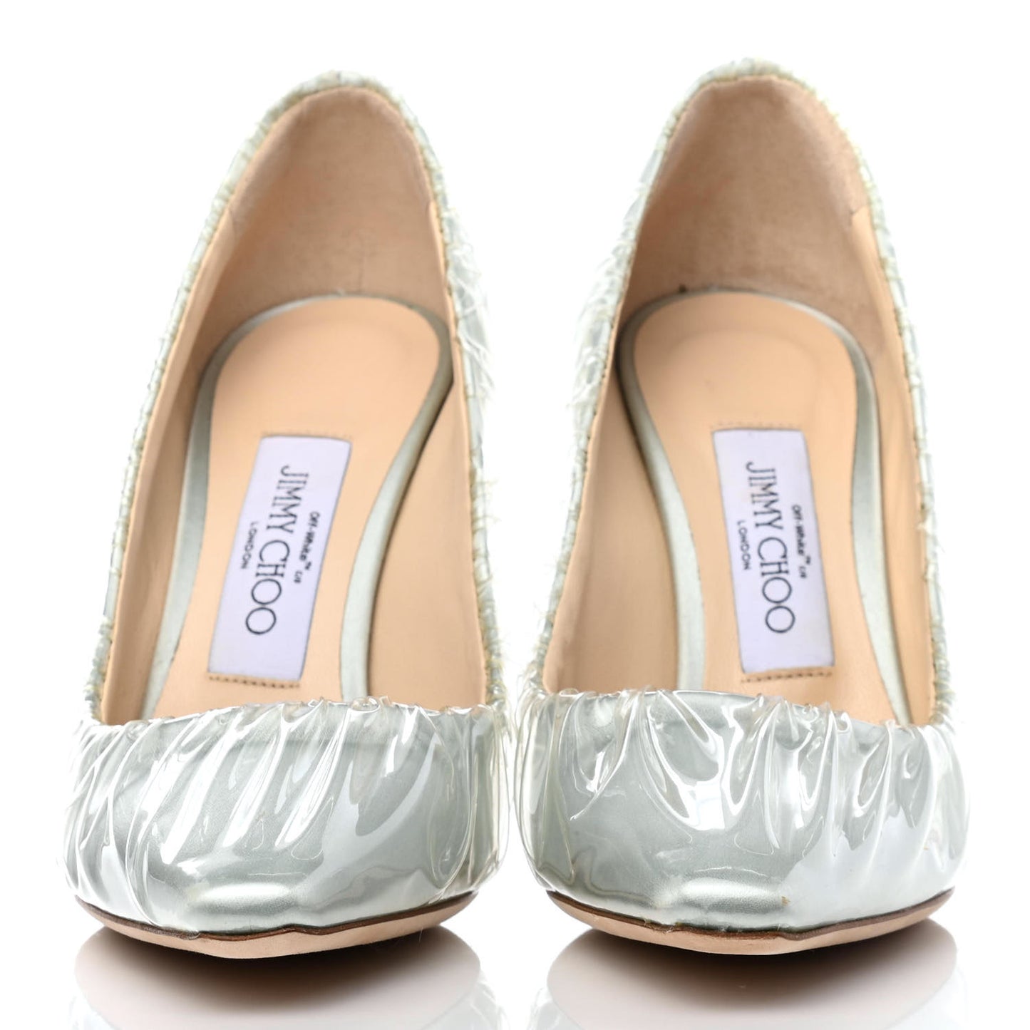 x OFF-WHITE PVC Anne Pumps 36 Light Blue Transparent
