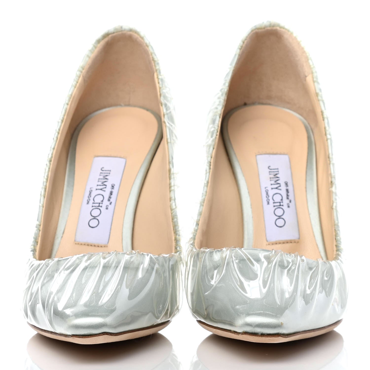Jimmy Choo x OFF-WHITE PVC Anne Pumps 36 Light Blue Transparent 2 of 4