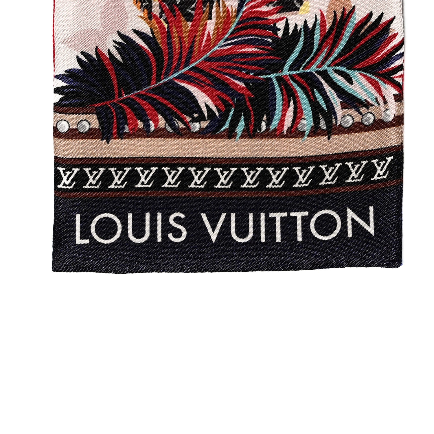 Louis Vuitton Silk Monogram Precious Tiger Bandeau Rouge 2 of 3