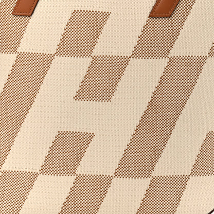 Hermes Swift Toile H Cabas H En Biais 27 Ecru Naturel Gold 8 of 11