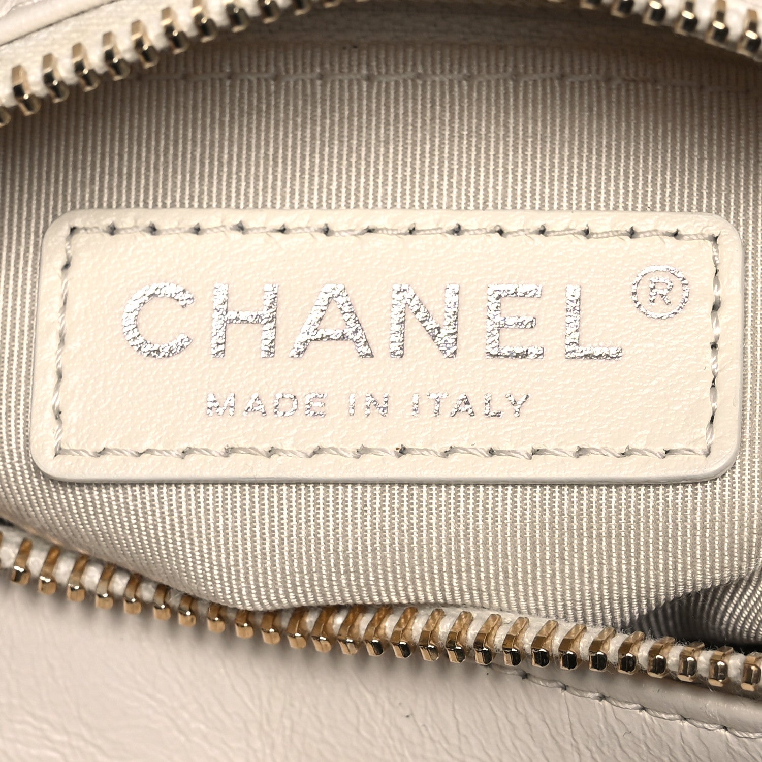 Chanel Aged Calfskin Chevron Quilted Small Gabrielle Hobo White 6 of 13