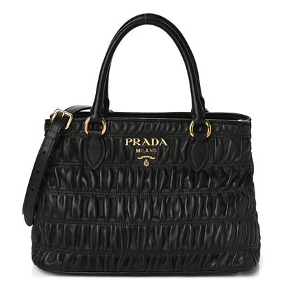 Prada Nappa Gaufre Tote Black 1 of 7