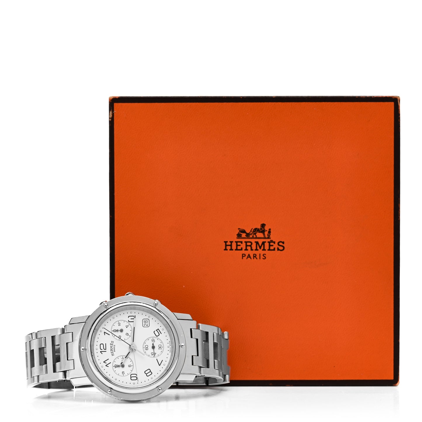Stainless Steel 38mm Clipper Chronograph Quartz Watch