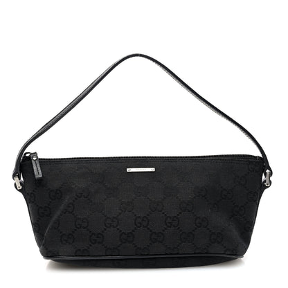 Gucci Monogram Boat Pochette Black 1 of 10